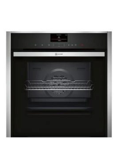 Neff B47Vs34N0B Built-In Electric Single Oven - Black/Stainless Steel Neff B47Vs34N0B Built-In Electric Single Oven - Black/Stainless Steel